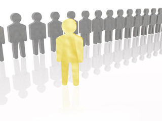 Yellow and grey mans