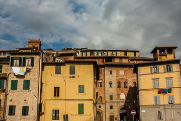 old houses in Siena