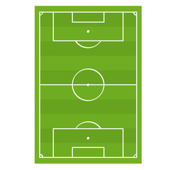 Soccer Football Game Field Top View. Vector