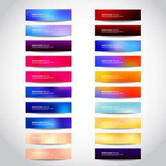 colorful vector banners