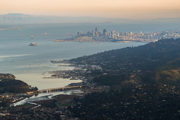Aerail View of Bay Area