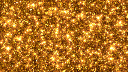 Beautiful luxury golden texture with spangles