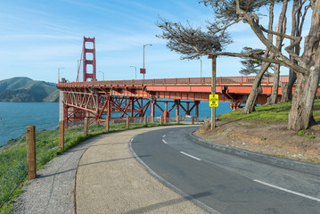 Golden Gate Bridge in summer