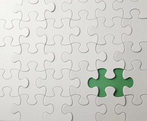 Fototapeta premium white puzzle