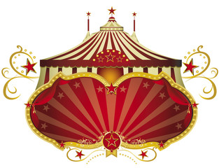 Circus red signboard © christophe BOISSON