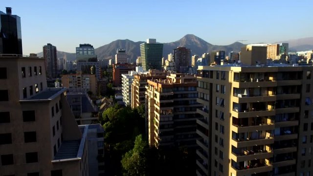 Skyscrapers in Santiago Chile