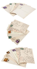 alte antike postkarte, postkarten um 1900