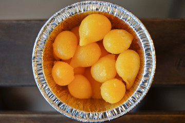 Egg yolks drops snack Thai sweet ancient Thai Dessert