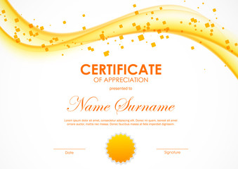 Certificate of appreciation template