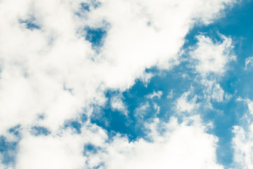 Fototapeta premium Blue sky with clouds. 