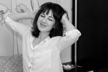 Fototapeta premium Woman in bed