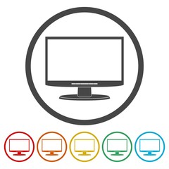 Monitor icon, Vector Eps 10 icon
