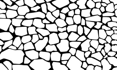 Seamless Stone Wall Pattern Vector Texture Illustration
