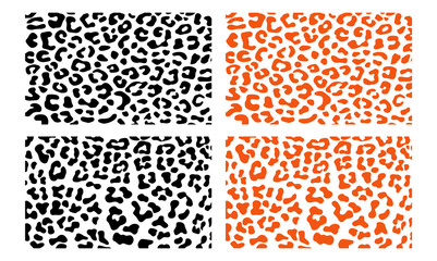 Naklejka premium Simple Leopard Cheetah Jaguar Wildlife Vector Skin Pattern
