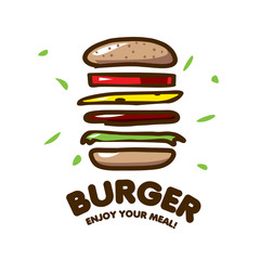 vector logo burger