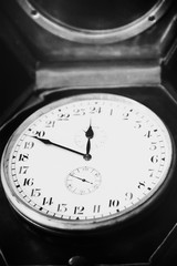 Stopwatch or clock close up macro photo