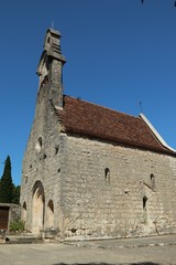 Fototapeta premium HOSPITALET , RUINS OF HOSPITAL OF SAINT JEAN , ROCAMADOUR, DORDOGNE SOUTHWEST OF FRANCE 