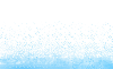 Winter blue mosaic background with white copy space. - 130499204
