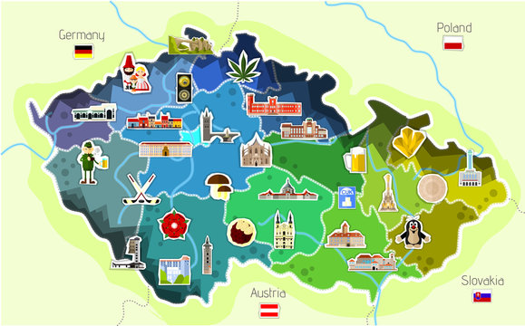 Map of Czech Republic