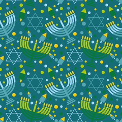 Festive background of the Jewish holiday Hanukkah