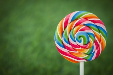 Nice round lollipop with many color