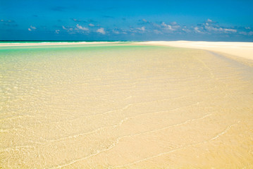 The beach of Qalansiya on the island of Socotra