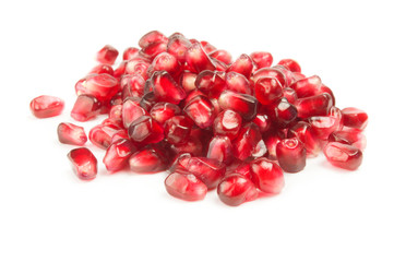 Granatum fruit isolated on a white background cutout