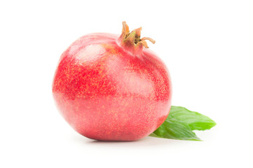 Garnet fruit isolated on a white background cutout