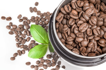 Coffee on a white background. Clipping path