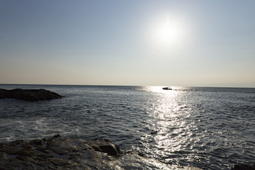 View of Enoshima Island From the Observation Deck at Samuel cocking garden - Kamakura, Japan