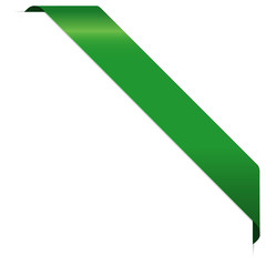 Ecke Banner - Grünes Design Element 