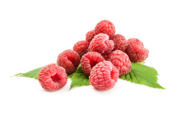 Sweet raspberry isolated on a white background with clipping path
