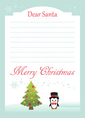 christmas postcard to santa