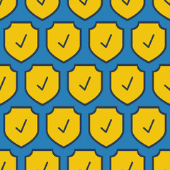 Seamless square pattern - security shield