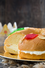 Spanish typical epiphany cake 