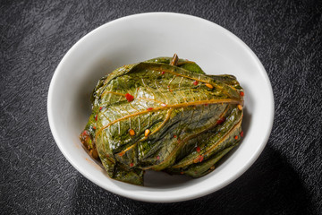 エゴマのキムチ　The kimchi that a Korean pickle is delicious