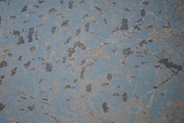 texture of old painted blue wall