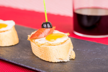 Quail egg tapa