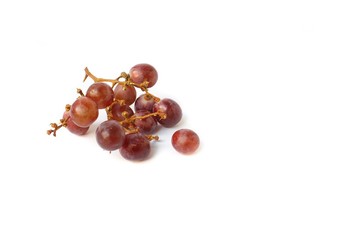 Grape red fresh on white background