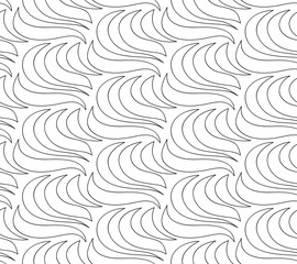 Vector floral background of drawn lines