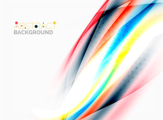 Shiny blurred line waves