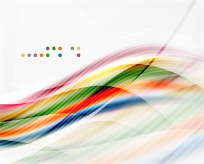 Modern hi-tech glossy glass wave