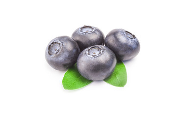 Whortleberry isolated on a white background cutout