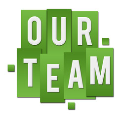 Our Team Green Stripes Square 