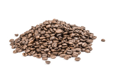 Roast coffee isolated on a white background cutout