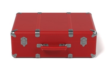 realistic 3d render of suitcase