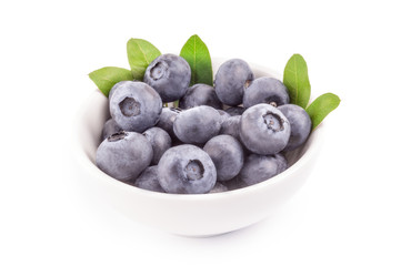 Fresh blueberry isolated on a white background cutout
