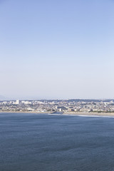 View of Enoshima Island From the Observation Deck at Samuel cocking garden - Kamakura, Japan