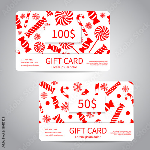 &quot;Merry Christmas gift card&quot; Stock image and royalty-free vector files