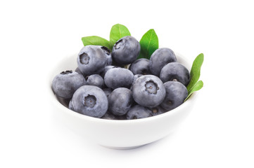 Huckleberry isolated on a white background cutout